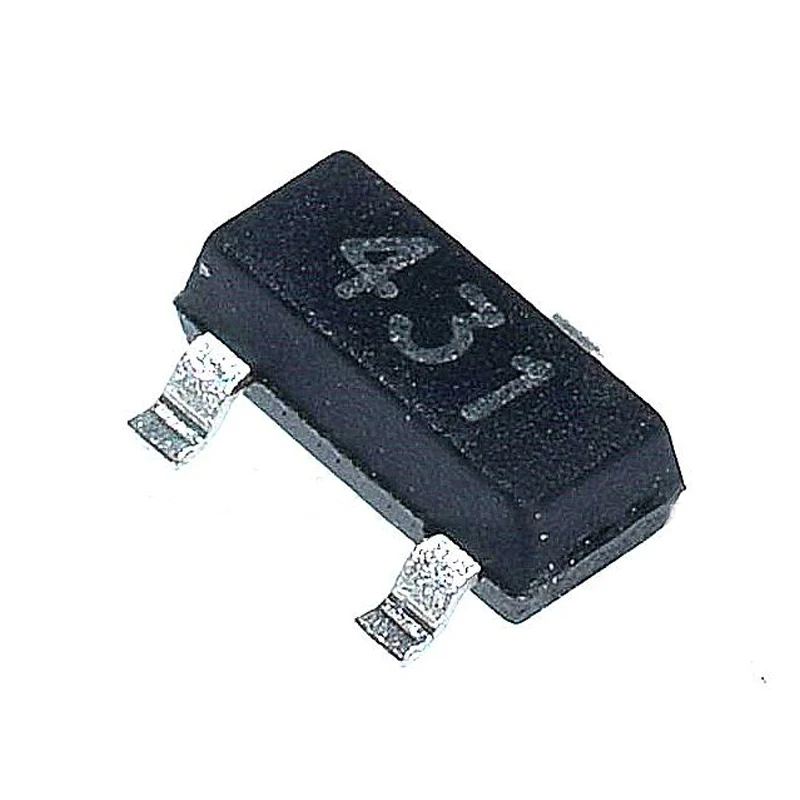 Новый и оригинальный чипсет IC, 100 шт., TL431, CJ431, SOT-23, TL431A, SOT23, 431, SOT, SMD
