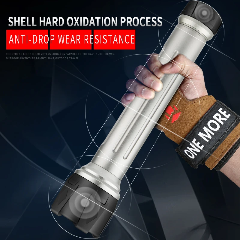 P70 бликовый Водонепроницаемый светодиодный фонарик перезаряжаемый Powrpul lanterna