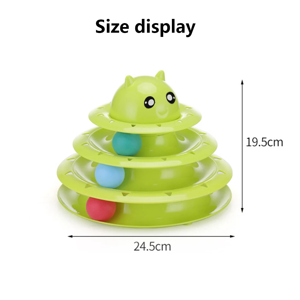 IQ Traning! Забавная игрушка для кошек игрушки интеллект тройной игровой диск мячи