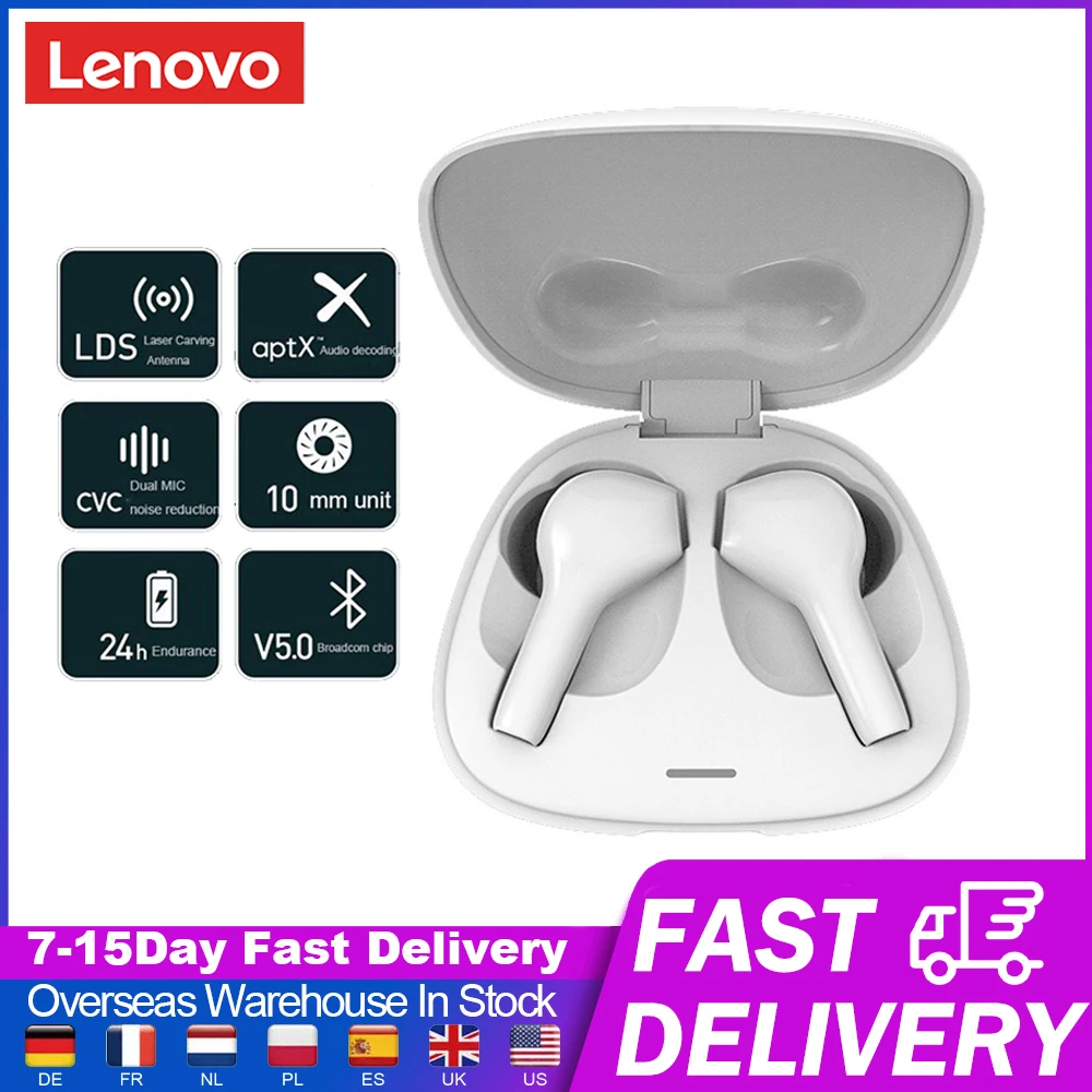 

Lenovo HT06 TWS 5.0 Bluetooth Earphones Noise Reduction Wireless Headphones Earbuds Waterproof Auriculares Bluetooth Headset