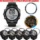 Стальное кольцо для Garmin Fenix 6 Pro 6X SapphireFenix 5 Plus, клейкое металлическое покрытие против царапин, защитные аксессуары для часов