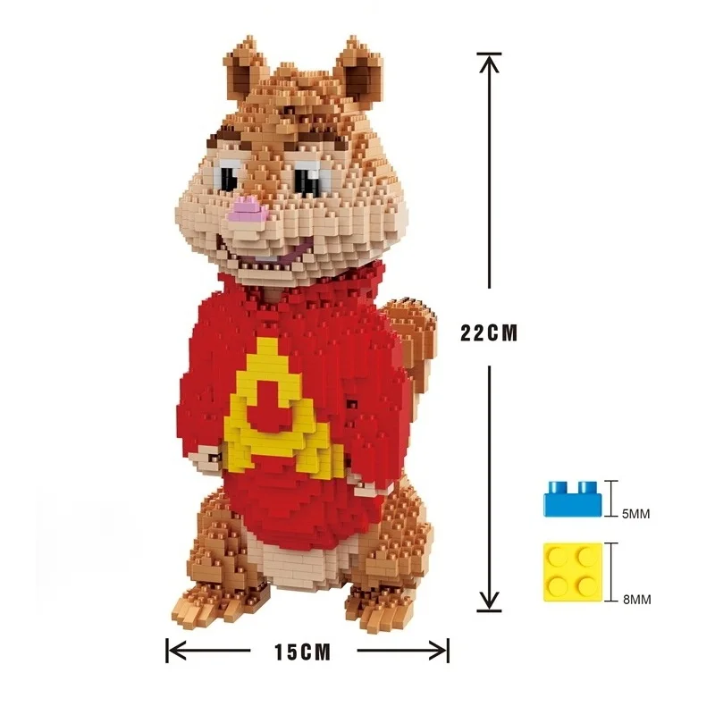Balody мини кубики большого размера Alvin DIY строительные игрушки 2 в 1 Тоторо кирпичи