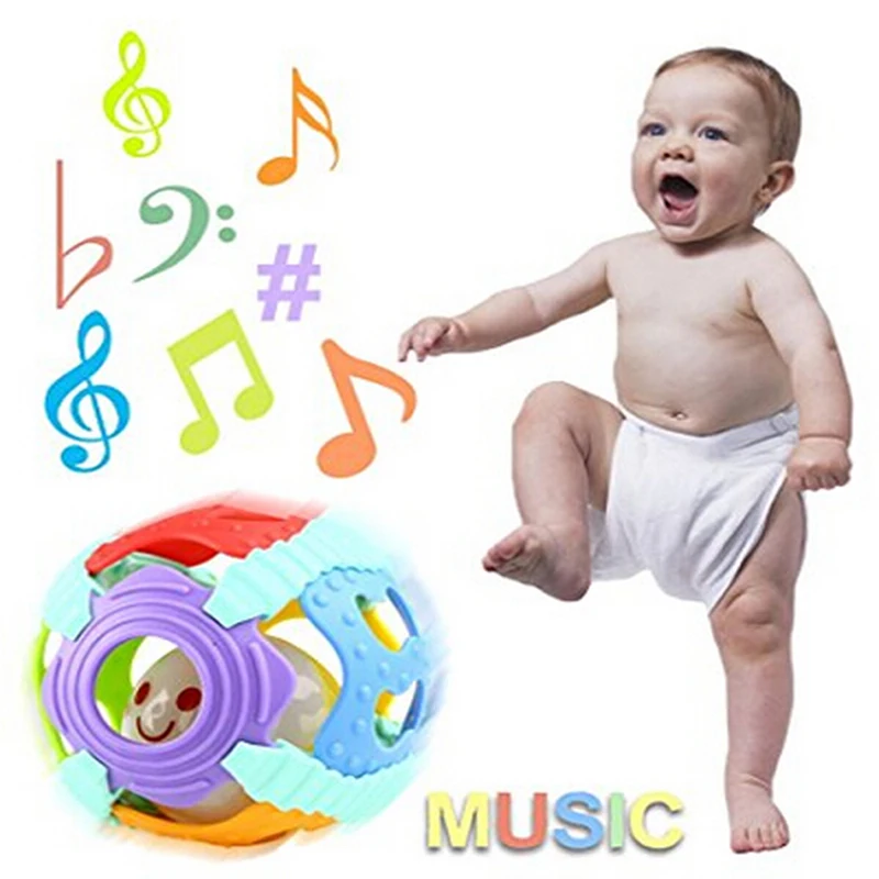 

Fun Little Loud Bell Ball Baby Ball Toy Rattles Develop Baby Intelligence Baby Activity Grasping Toy Hand Bell Rattle