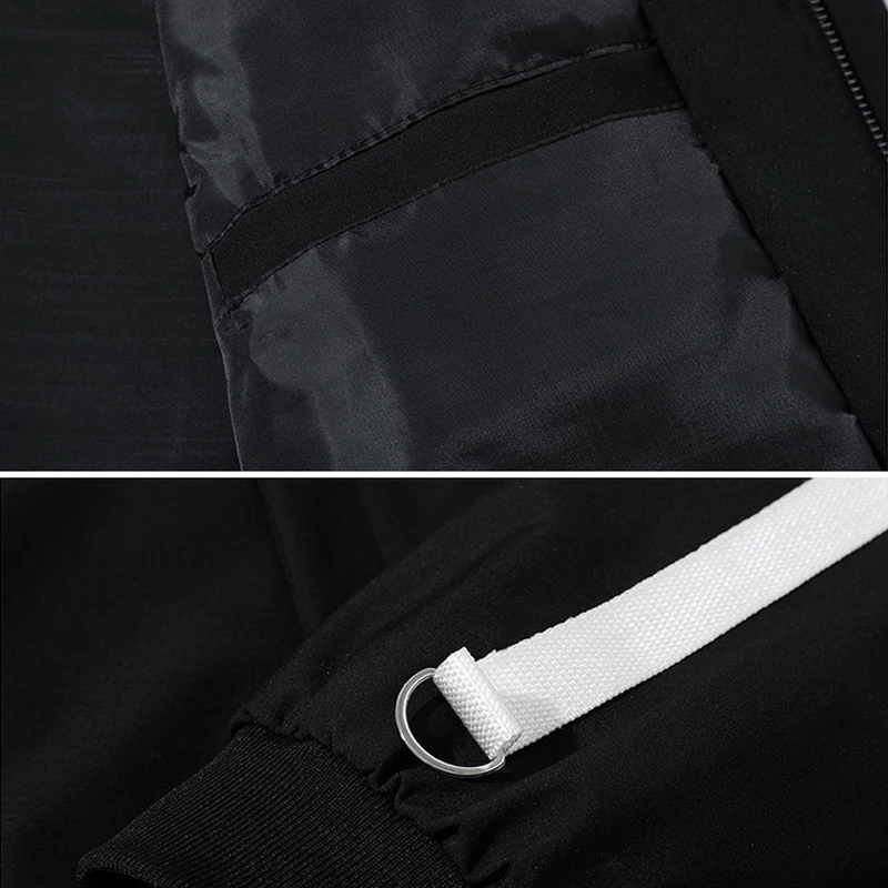 Ветровка мужская осенняя блестящая куртка-бомбер Повседневная модная