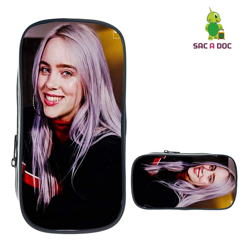 Золотой Billie Eilish, школьный рюкзак для девочек, женская сумка для колледжа, сумка для книг, дорожные сумки на плечо, подростковые холщовые рюкзаки, Mochila Escolar - Цвет: Золотой