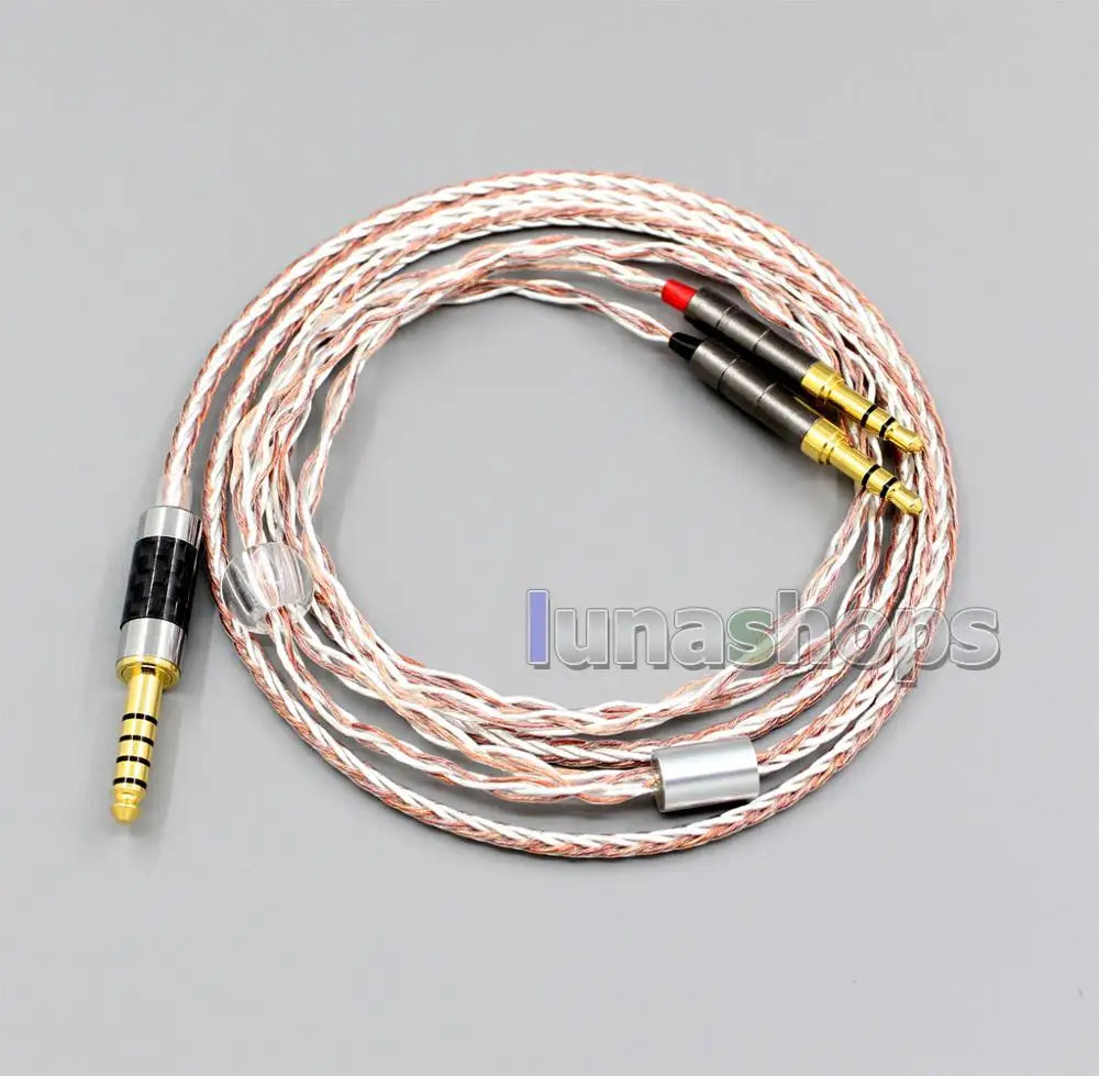 Кабель для наушников LN05363 800 мягкий серебристый + OCC сплав Final Audio Design Pandora Hope vi Denon AH