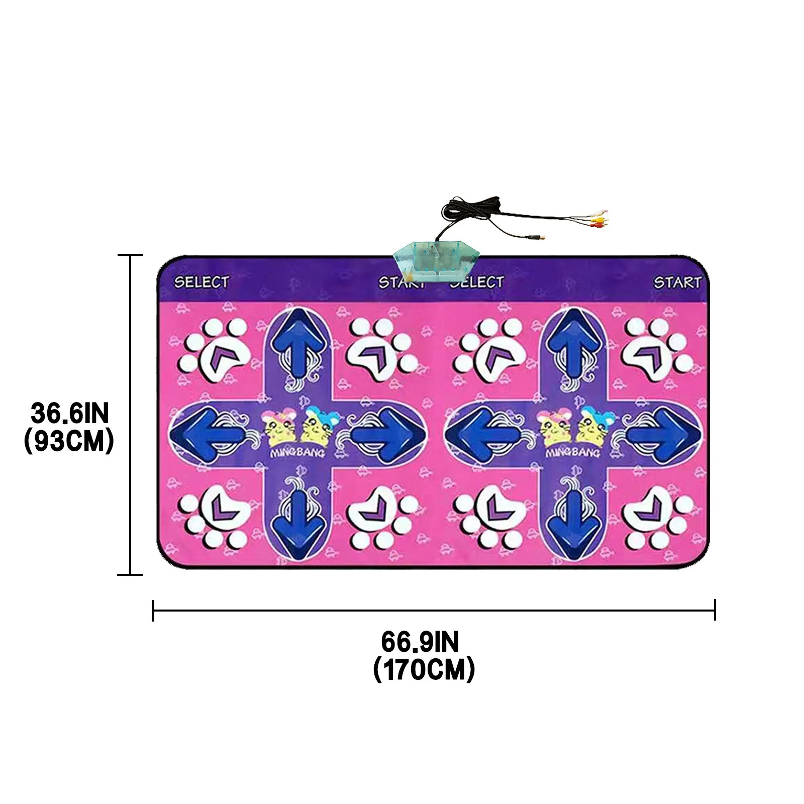 Танцевальный коврик нескользящий для танцора подушка ощущения игры йоги ТВ