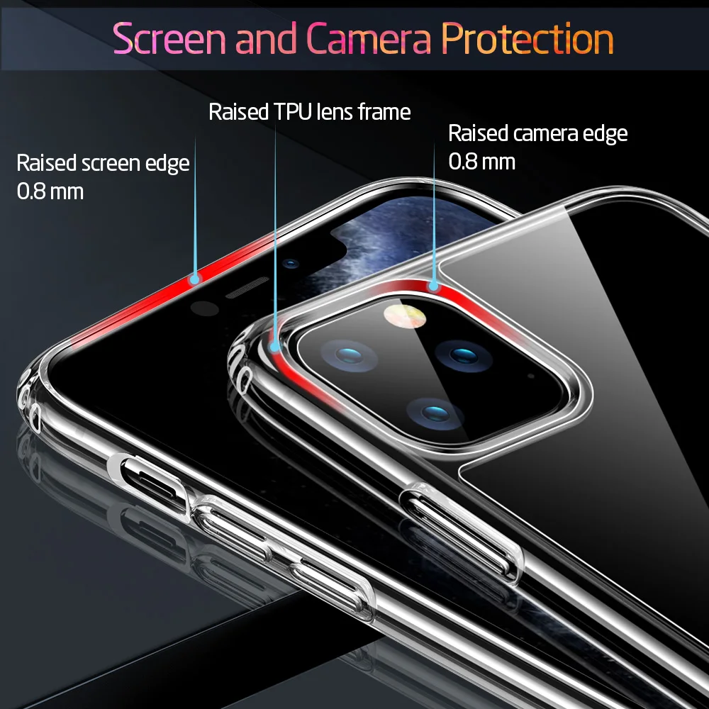 ESR for iPhone 11 Case Tempered Glass Back Cover for iPhone 12 Case SE 2020 11 X XR XS Max 8 7 Luxury Cover for iPhone 11Pro Max