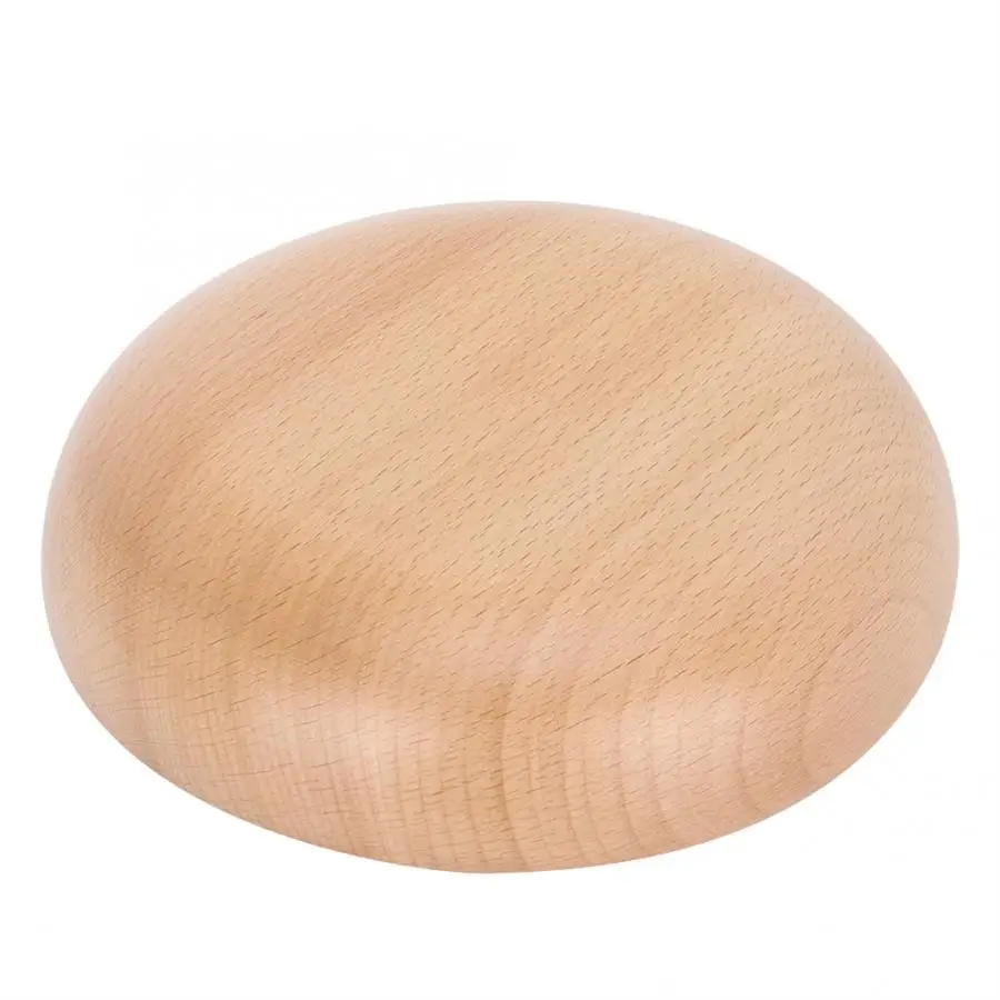 Поднос для сервировки чая и еды круглая деревянная тарелка 20 см из натурального