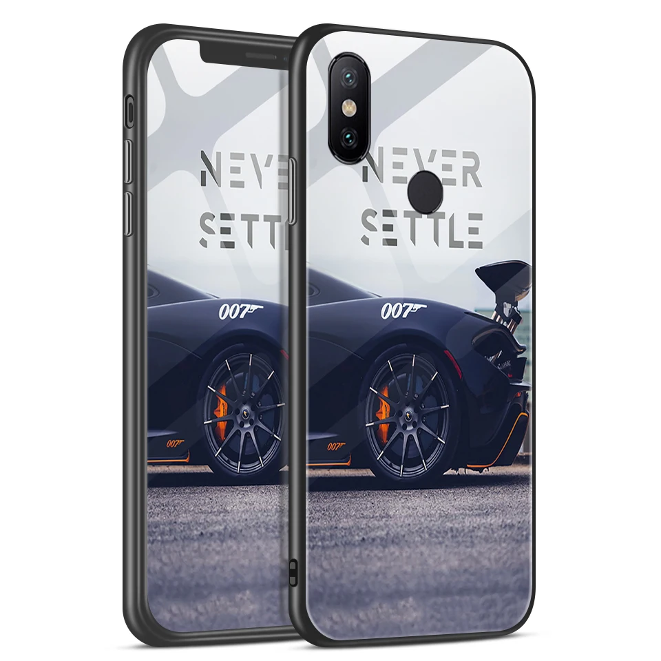 H131 Чехол из закаленного стекла для Xiao mi A1 A2 A2Lite Edge Cover для Xiaomi mi 6 6X для задней крышки, Твердый чехол с полной защитой звездного цвета - Цвет: H131