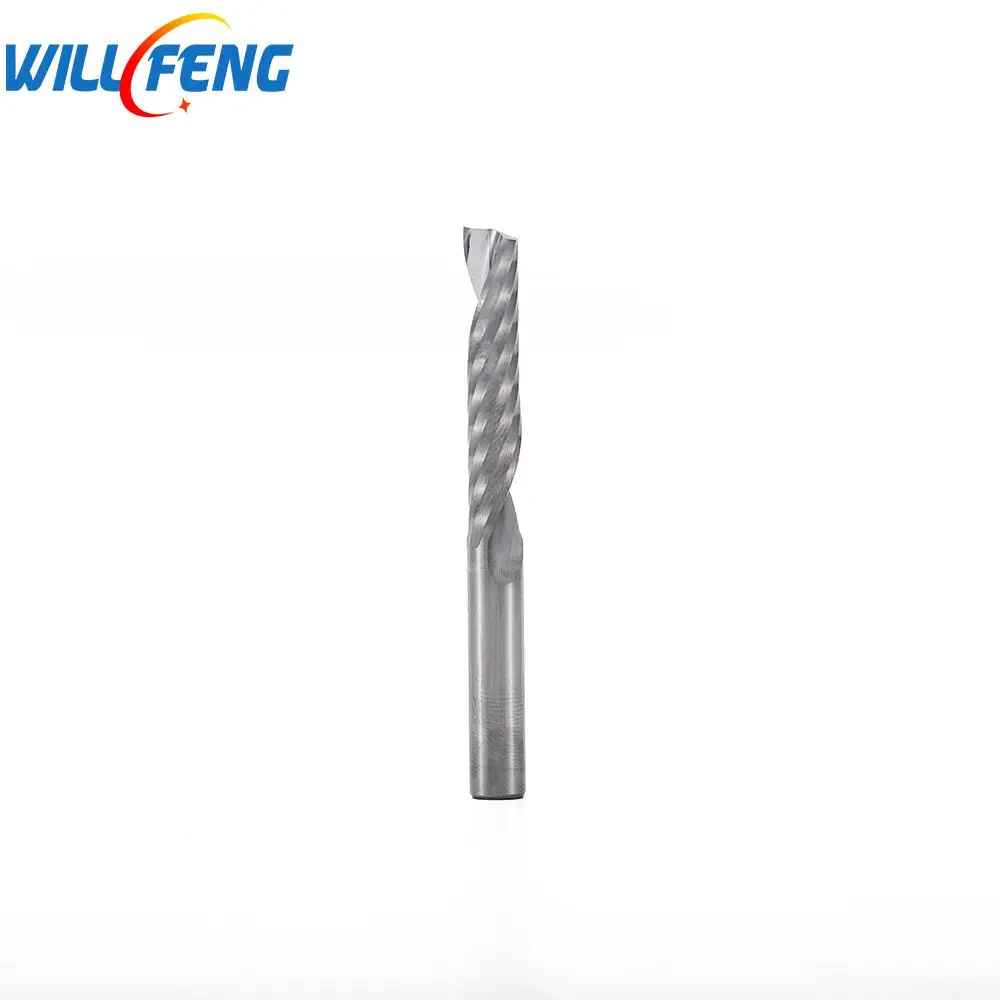 Будет Feng 6 мм одна спиральная канавка для резки акриловой алюминиевой доски 2