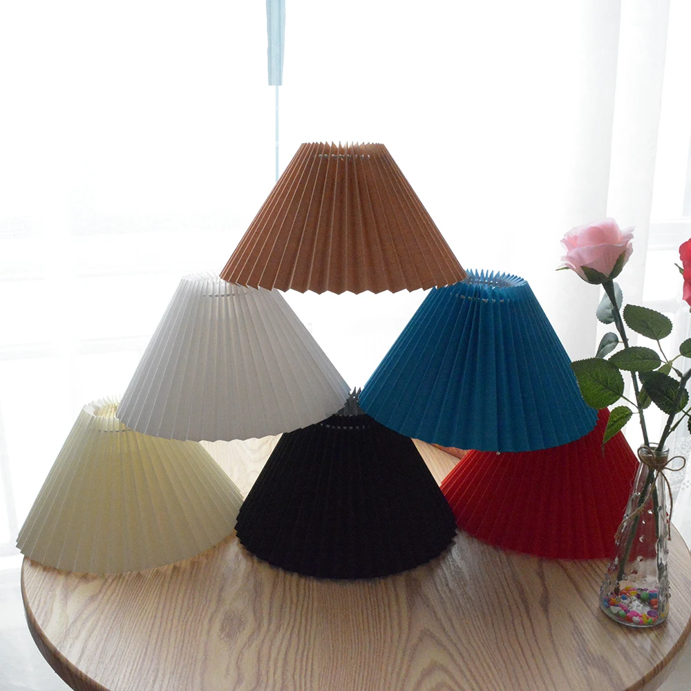 

Xianfan Lampshade for Table Lamp Standing Lamps Japanese Style Pleated Lampshade Creative Desk Lamp Shade Bedroom E14 Lamps E27