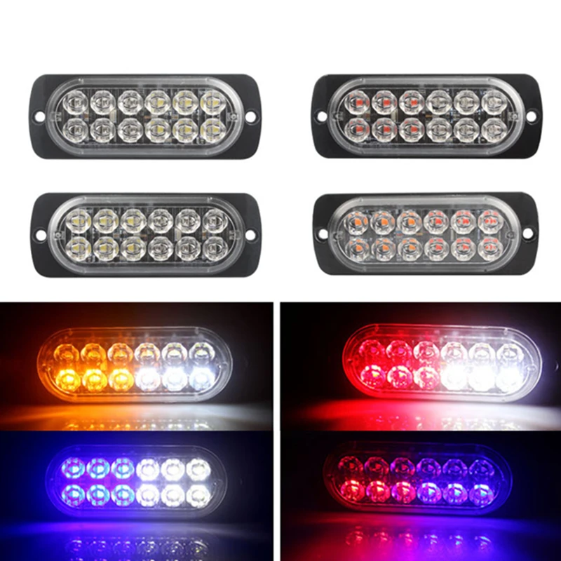 12V 24V автомобиль Грузовик аварийного проблесковый маячок Решетка Strobe