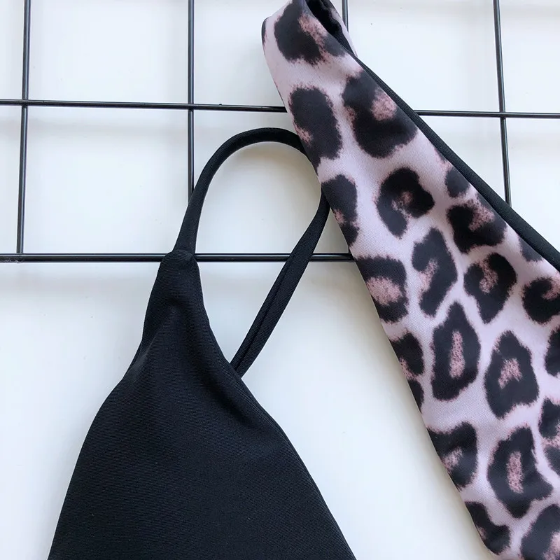 Misswim, сексуальный черный купальник бикини на одно плечо,, Леопардовый купальник, женский купальник с вырезами, женский летний купальный костюм