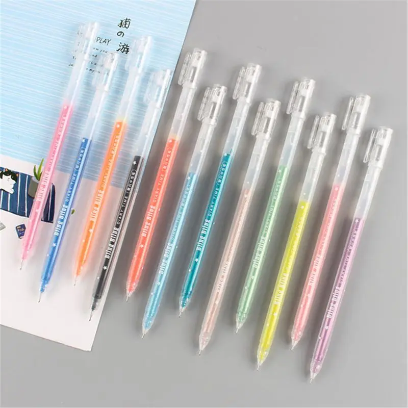 

W3JD 12Pcs/lot 0.5mm White Ink Color Photo Album Gel Pen Stationery Office Learning Cute Scrapbooking Pen Unisex Pen Gift for