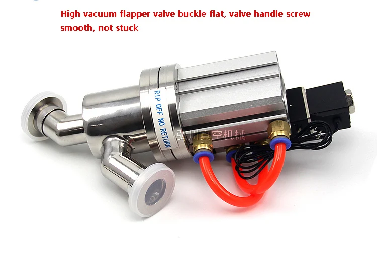 KF Pneumatic Vacuum Baffle Valve GDQ-16 GDQ-25 GDQ-40 GDQ-50 High Quality High Vacuum Angle Valve