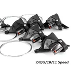 Велосипедный рычаг переключения передач, передний и задний рычаг переключения 7891011 скоростей, для горного велосипеда, запчасти для горного велосипеда с кабелями переключения