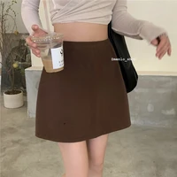 temperament elastic waist waist skirt female summer new style skirt korean version of high waist thin a line skirt short skirt