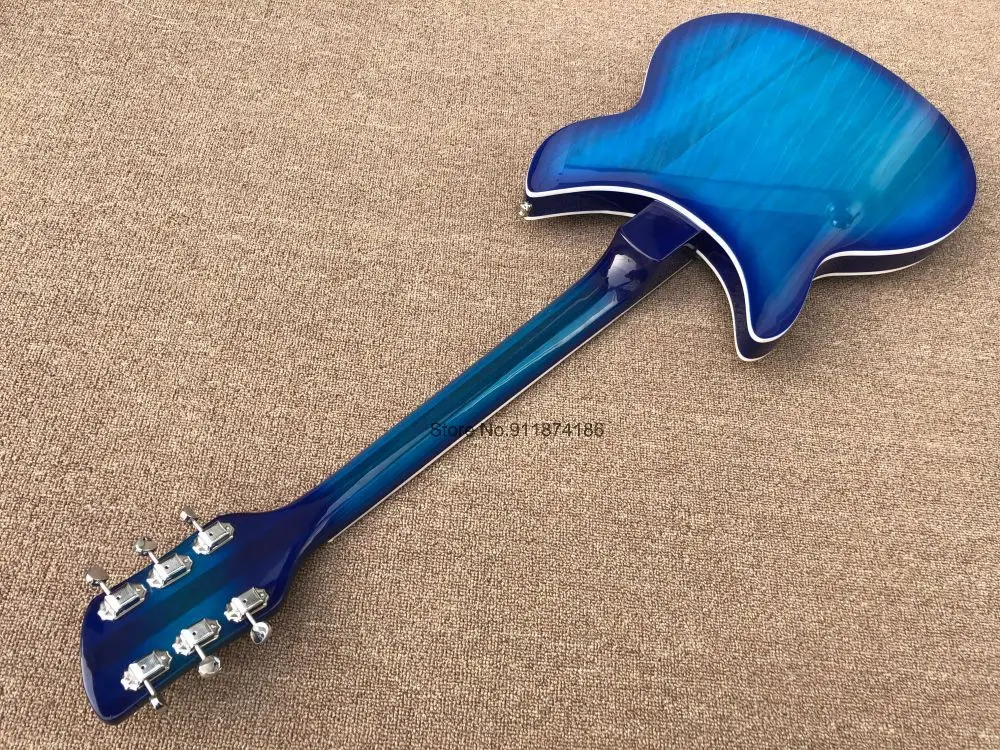 6 Строки Электрогитары Ricken 360 Син липа тела Топ &amp Назад переплетов и гриф из
