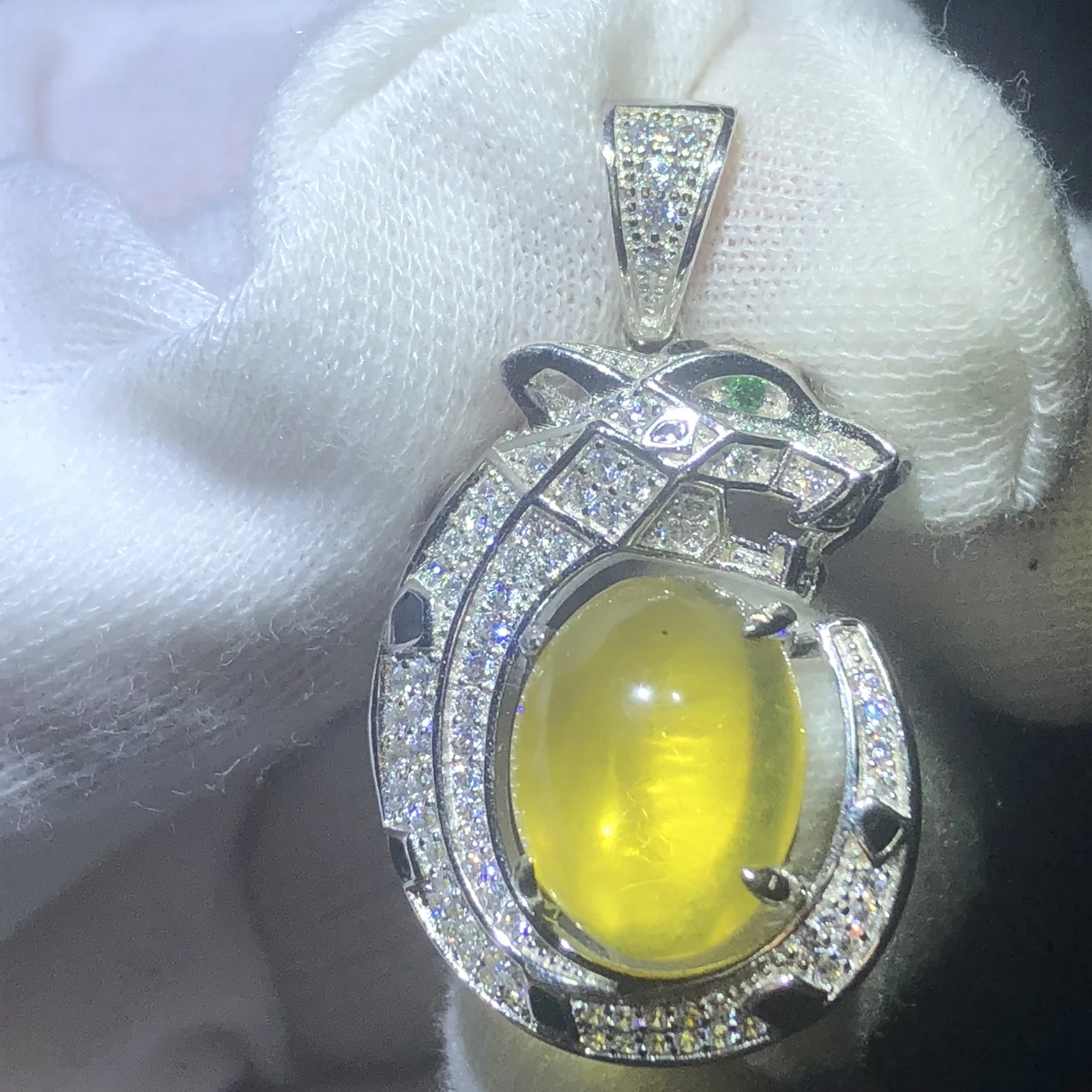 Женское ожерелье с леопардовым принтом серебро 925 пробы 100% натуральный