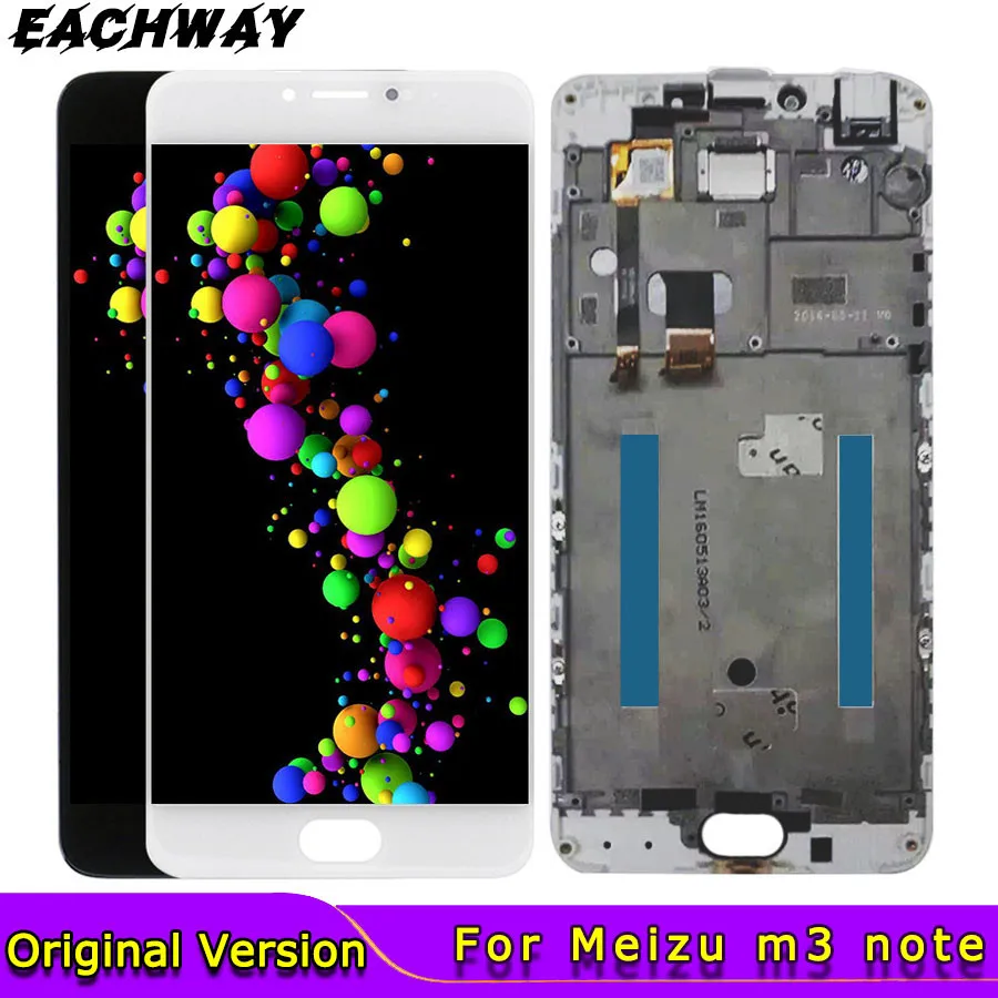 ЖК-дисплей и дигитайзер для M681H Meizu m3 note сменный сенсорный экран сотового телефона