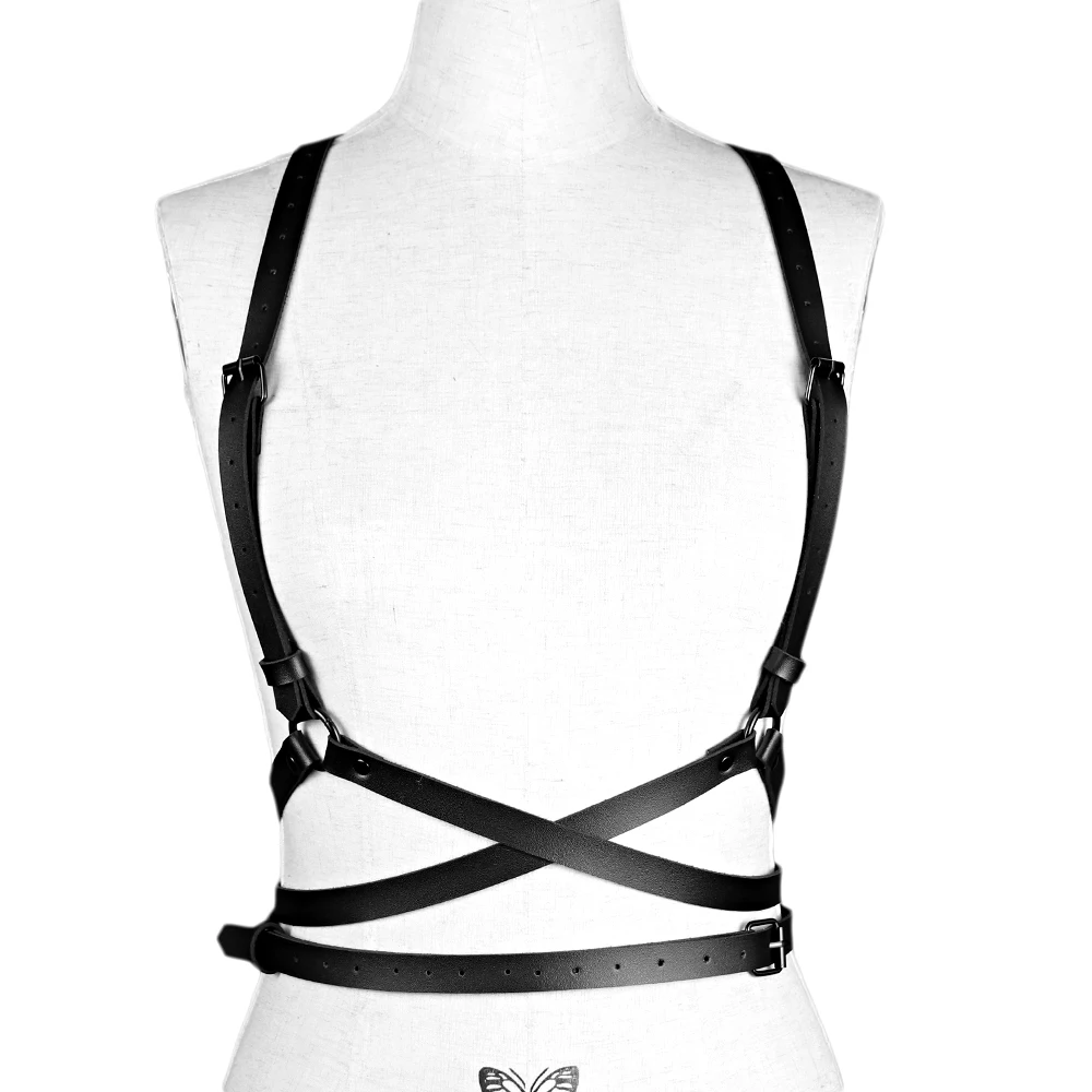 Ремень Fullyoung женский в готическом стиле пикантный кожаный чокер панк лямка через