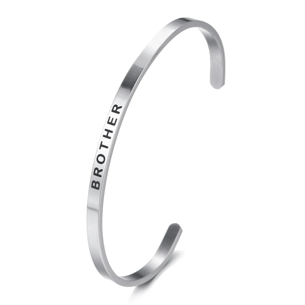 Браслет из нержавеющей стали с гравировкой сообщения от GRACE THROUGH FAITH|Браслеты| |