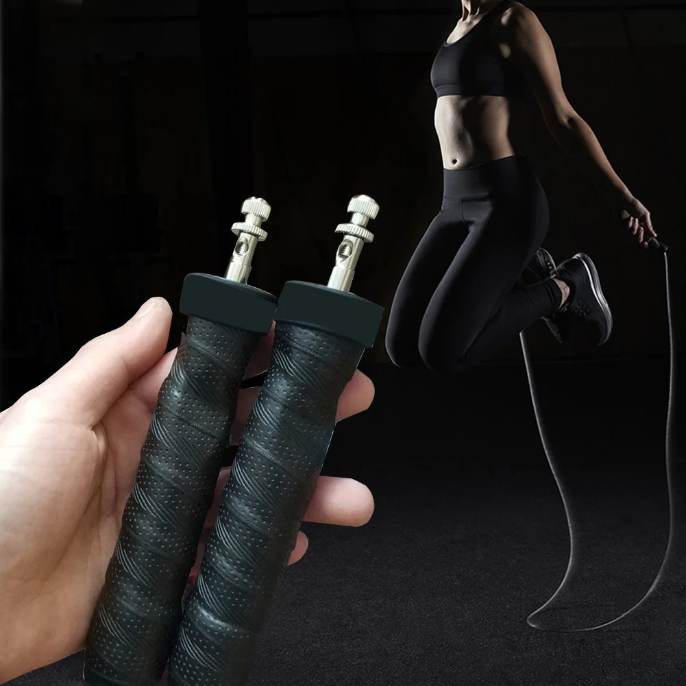 

Подшипник фитнес-Скакалка для тренировок Нескользящая Мужская Женская Мужская Спортивная поглощающая пот скоростная боксерская Регулиру...