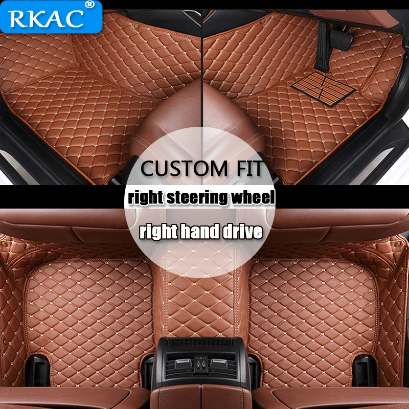 

RKAC For right hand drive Custom car floor mats for Audi a6 c7 a5 q3 tt cc a3 8v a4 b7 b8 b9 q7 q5 car styling car accessories