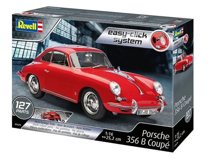 

Пластиковая сборка Revell, модель автомобиля в масштабе 1/16, Porsche 356 Coupe, спортивный автомобиль, коллекция для взрослых, комплект сборки «сделай с...