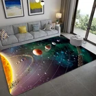 Космическая Вселенная планета 3D коврик для гостиной большой размер фланелевый мягкий коврик для спальни для детей мальчиков коврик для туалета Придверный коврик