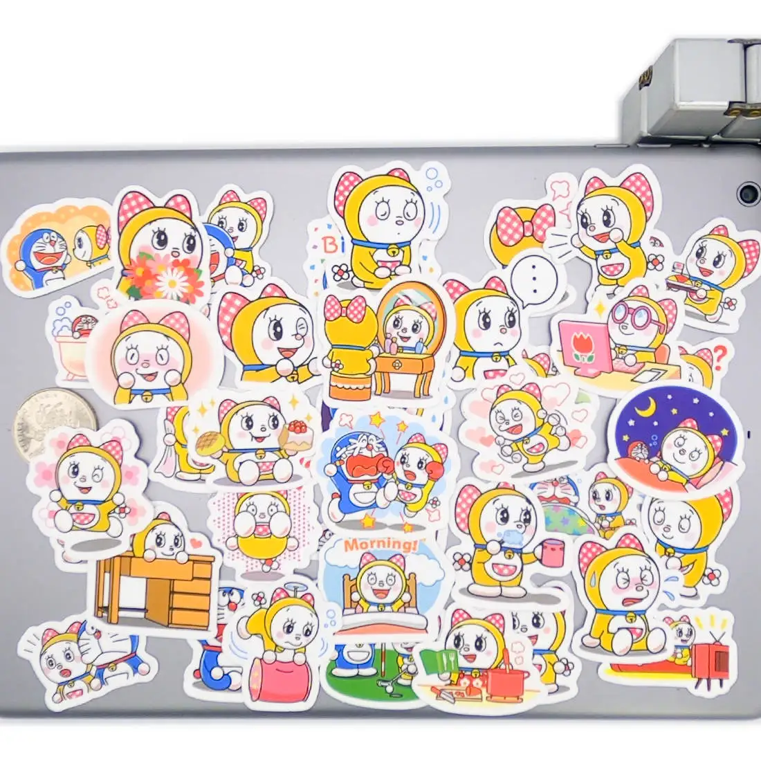 

80pcs Blue Fat Robot Cat Style Cute Pattern Mini Diary Decal Stickers Pack for Kid DIY Stationery Scrapbook Phone Laptop Sticker
