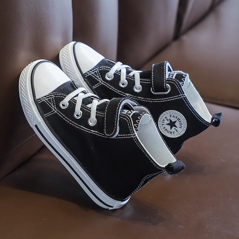 

Children's Shoes Girls Canvas Shoes Spring 2020 New Fashion and Comfortable Boys Big Boys Boys Children's Velcro Kids Shoes