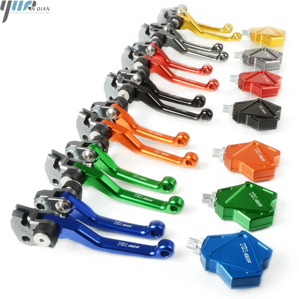 

Dirt Bike Pivot Brake Clutch Levers Easy Pull Clutch Lever System FOR KAWASAKI KX450F KX 450F KX450 F 2006-2018 2017 2016 2015