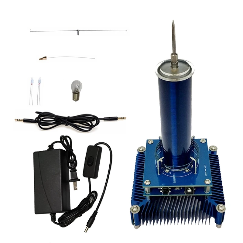 

Music Tesla Coil Acrylic Base Shell Arc Plasma Loudspeaker Wireless Transmission Experiment Desktop Toy Model