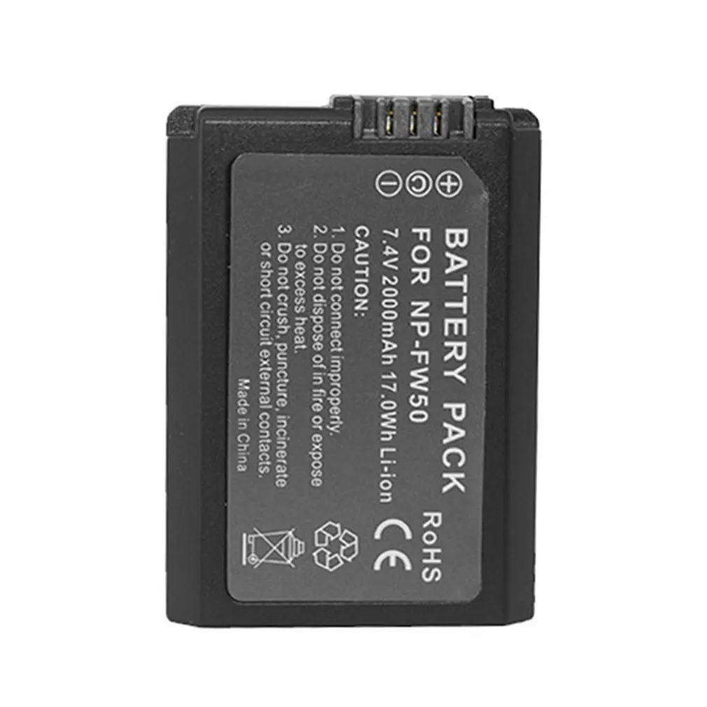 Для Sony 2 шт 2000mAh NP-FW50 NP FW50 батарея камеры + LCD USB двойное зарядное устройство для Alpha
