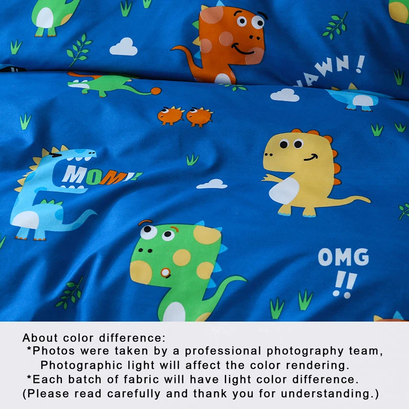 Twin Queen King Dinosaur For Boys Girls Kids Bedding Set Printed Microfiber Soft Blue Quilt Duvet Cover Bed Pillowcase |