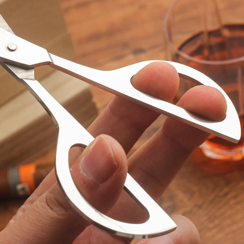 1pcs Cohiba Stainless Steel Knife Metal Cigar Cutter Scissors Easy to Cut Blade Smok Machine for Cutting 14cm | Дом и сад