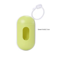 pet picking bag set trash box mini oval shape dogs and cats going out picking poop bag pet outdoor cleaning supplies accessories