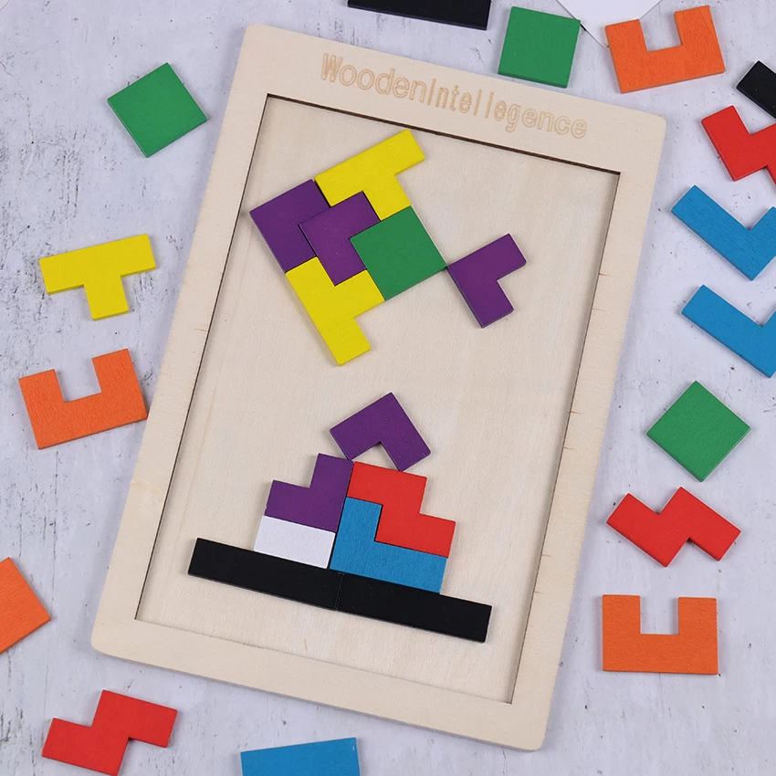 Игра-Головоломка детская деревянная цветная 1 шт. | Игрушки и хобби