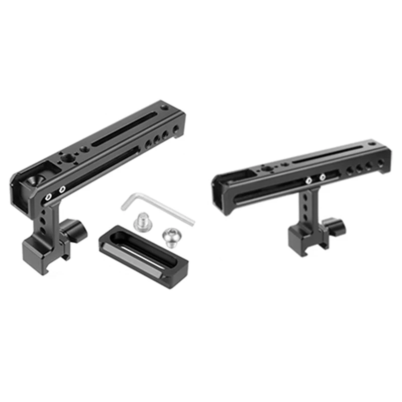 

Top Side Cheese Handle Grip Rail Handgrip 1/4 inch Cold Shoe Mount for Balance Adjustable Camera Cage Rig