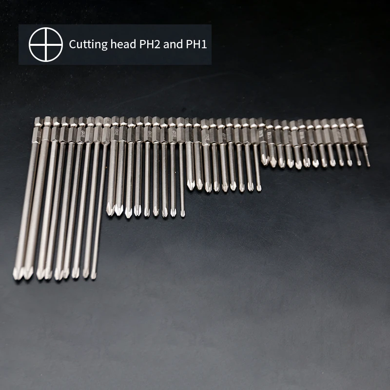 Phillips Шестигранная головка насадки отвертки сверлильной головкой PH2 50/75/100/150 мм