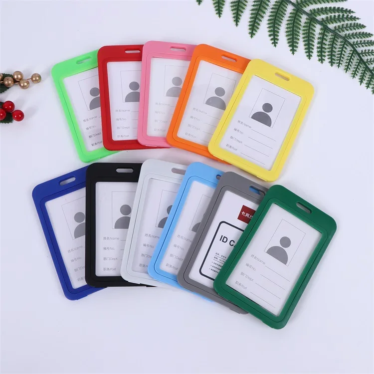 

Employees Transparent Credentials Badges ID Card Holder with Lanyard for School Office Business Conference Exhibit Hang Tag Case