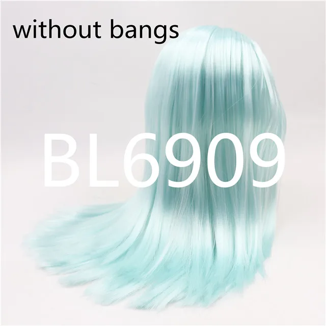 wavy hair-g Factoy blyth кукла ледяная кукла RBL парик только rbl головы и купол прямые волосы для DIY на заказ - Цвет: wavy hair-g