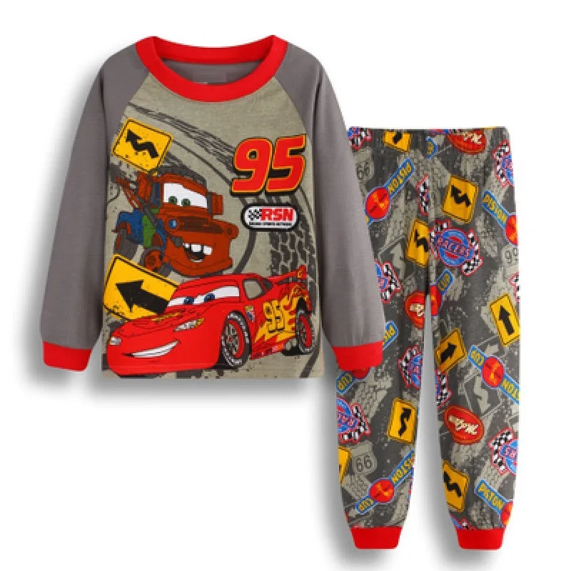 

Disney Cartoon Cars Fashion Pajamas for Children Thin Section Long-sleeved Lightning McQueen Kids Children Pajama Girl Sleepwear