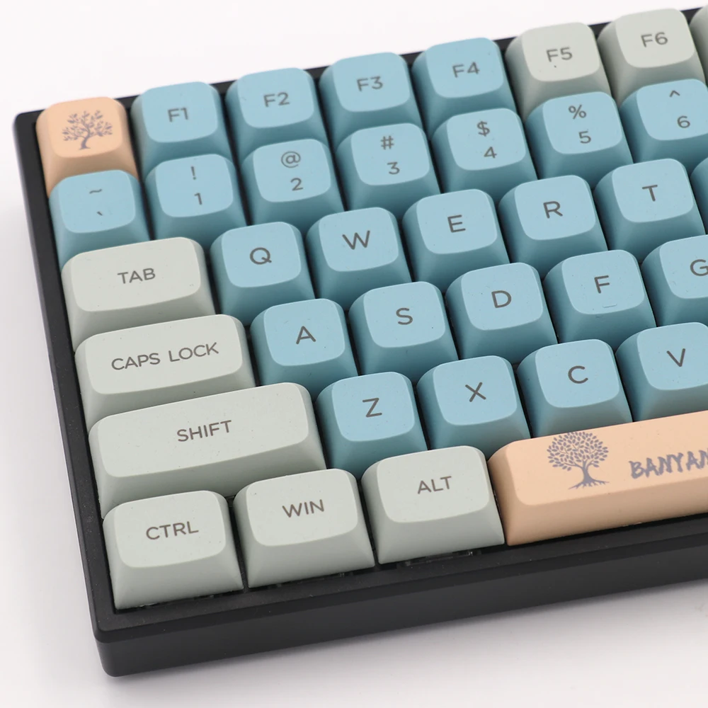 

Keypro Banyan Theme Ethermal Dye Sublimation fonts PBT keycap For Wired USB mechanical keyboard 126 keycaps