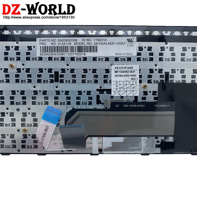 Новая Оригинальная клавиатура для ноутбука Lenovo Thinkpad E570 E570C E575 Teclado 01AX138 01AX218 01AX178 |