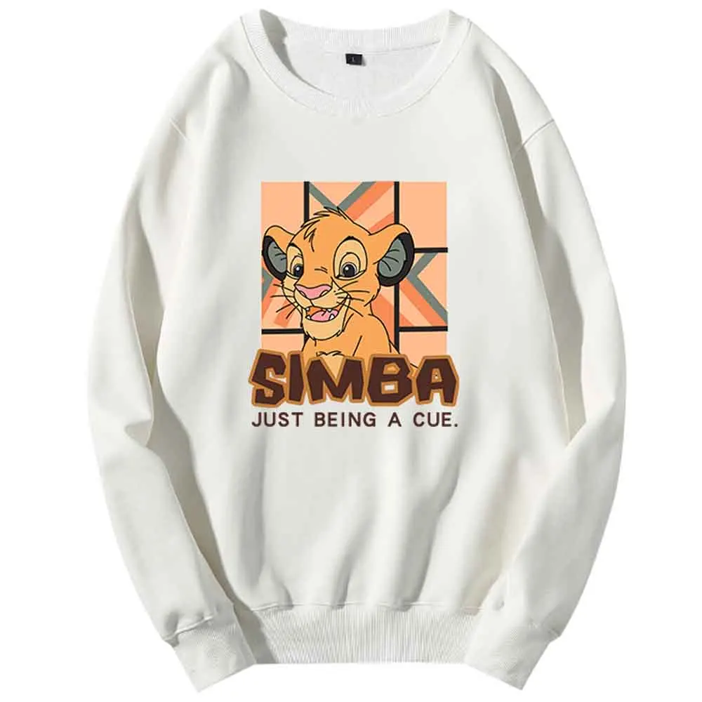 Женский свитер с круглым вырезом и принтом Король джунглей унисекс 8 цветов