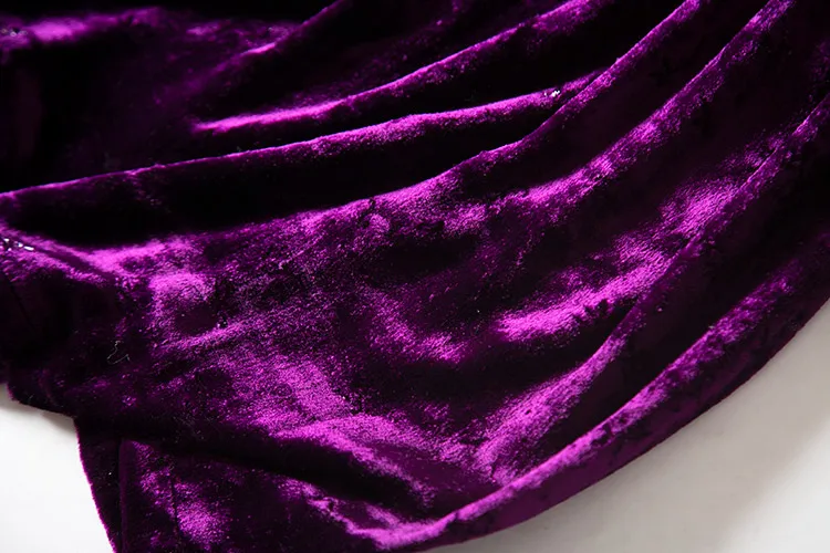 Длинное платье с длинным рукавом однотонное из шелка тутового шелкопряда и