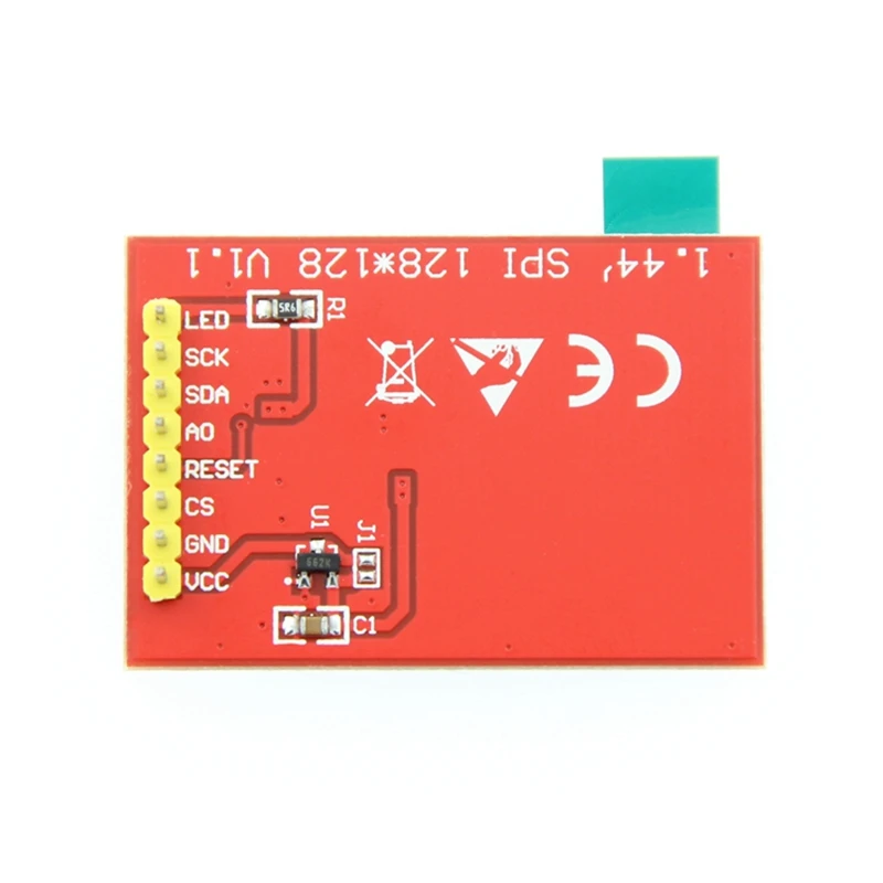 1 44 дюймовый TFT ЖК модуль 128x128 SPI Серийный 4 IO дисплей Драйвер IC ST7735S|Дисплеи| |